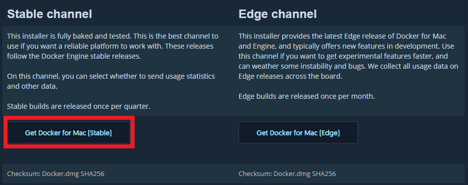 Download Docker For Mac Stable